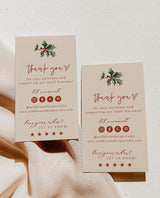 Boho Small Business Thank You Card | Winter Thank You Card Template