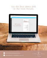 Modern Wedding Menu | Minimalist Wedding Menu | Wedding Food Menu | Simple Wedding Menu | Let's Eat Menu | Editable Template | M9