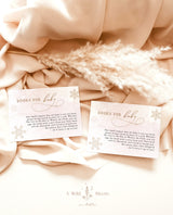 Winter Books For Baby Card | Snowflake Baby Shower