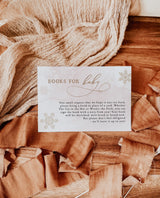 Winter Books For Baby Card | Snowflake Baby Shower
