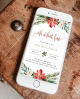 Holiday Party Evite Template | Christmas Party Invite