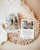 Modern Wedding Photo Thank You Card | Minimalist Wedding Thank You Card | Boho Wedding Thank You Card | Modern Minimalist Wedding | M9