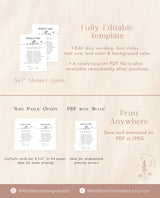 Would They Rather Baby Shower Game | Parent Trivia Game | Minimalist Baby Shower Game | Boho Baby Shower | Modern Baby Shower | M9