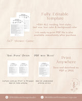 How Well Do You Know the Bride-to-Be Game | Modern Bridal Trivia Shower Game | Minimalist Bridal Shower Game | Editable Template | M9