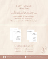 Birthday Party Welcome Sign | Modern Birthday Welcome Sign | Minimalist Birthday Party Welcome | Birthday Celebration | Editable Template M9