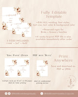 Wedding Reserved Signs | Boho Reserved Cards | Pampas Grass Wedding Reserved Sign | Bohemian Wedding Reserved Sign | A4