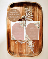 Boho Baby Shower Invitation | Pampas Grass Baby Shower Invite