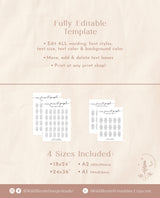 Modern Wedding Seating Chart | Minimalist Seating Chart | Boho Wedding Seating Chart Sign | Our Favorite People | Editable Template M9