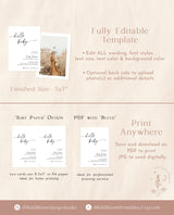 Minimalist Baby Shower Invitation | Gender Neutral Baby Shower | Hello Baby | Modern Minimalist Shower Invite | Editable Template | M9