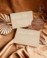 Books for Baby Card | Book Request Insert | Modern Minimalist Baby Shower | Modern Baby Shower | Boho Baby Shower | Editable Template | M9