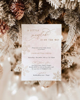 Winter Baby Shower Invitation Template | Girl Baby Shower Invite