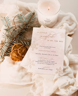 Winter Baby Shower Invitation Template | Girl Baby Shower Invite