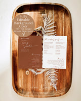 Minimalist Wedding Program | Order of Service | Winter Wedding | Modern Wedding Program | Boho Wedding Program | Editable Template | M9