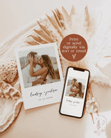 Modern Wedding Invitation Template | Editable Minimalist Wedding Invite | Modern Wedding Invite | Photo Wedding Invitation | M9