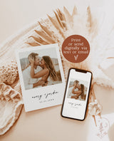 Minimalist Wedding Invitation Template | Editable Modern Wedding Invite | Minimalist Wedding Invite | Photo Wedding Invitation | M9