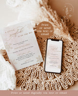 Winter Baby Shower Invite Bundle | Girl Baby Shower