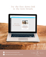 Photo Thank You Card | Boho Modern Wedding Thank You Card | Minimalist Wedding Photo Thank You Card | Christmas Holiday Arch Cards | M9