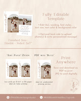 Married and Bright Christmas Card | Minimalist Christmas Photo Card | Newlywed Christmas Card | Wedding Thank You Card | Editable Template