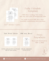 Would She Rather Bridal Shower Game | Bridal Trivia | Modern Bridal Shower Game | Minimalist Bridal Shower | Modern Minimalist Shower | M9