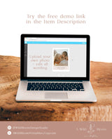 Minimalist Photo Save the Date Template | Modern Save the Date Template | Photo Save the Date | Boho Save the Date Card | D1