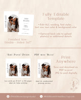 Minimalist Photo Save the Date Template | Modern Save the Date Template | Photo Save the Date | Boho Arch Save the Date Card | D1