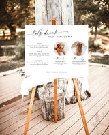 Dog Signature Drink Sign | Pet Signature Cocktail Sign | Minimalist Wedding Bar Sign | Dog Signature Cocktail Sign | Editable Template | M9