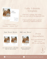 Minimalist Photo Save the Date Template | Modern Save the Date Template | Photo Save the Date | Boho Save the Date Card | D1