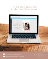 Minimalist Photo Save the Date Template | Modern Save the Date Template | Photo Save the Date | Boho Arch Save the Date Card | D1