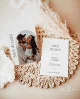 Minimalist Photo Save the Date Template | Modern Save the Date Template | Photo Save the Date | Boho Arch Save the Date Card | D1