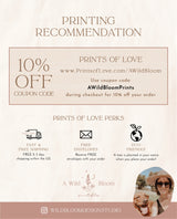 Floral Favors Sign Template | Modern Floral Favors Sign | Wedding Favors Sign | Boho Bridal Shower Favors Sign | Boy Baby Shower Sign | W8