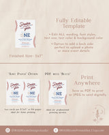 Baseball First Birthday Invitation | Rookie of the Year Invite | Baseball Birthday Party | Boy Birthday Invite | Editable Template | R2