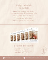 Graduation Party Welcome Sign Template | Photo Graduation Welcome Poster | Modern Minimalist Graduation Welcome | Editable Template | M9