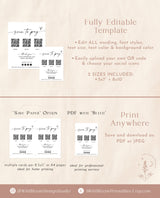 QR Code Sign | Modern Small Business Sign | Minimalist Scan to Pay Sign | CashApp Payment Sign | PayPal Payment Sign | Editable Template M9