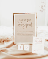 Boho Baby Shower Games | Dusty Blush Shower Bundle | Minimalist Pink Baby Shower | Modern Girl Baby Shower Games | Editable Template | BM1