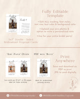 Bridesmaid Photo Card | Will You Be My Bridesmaid | Photo Bridesmaid Proposal | Modern Minimalist Wedding | Boho Arch Bridesmaid Proposal M9