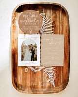 Photo Elopement Announcement | Photo Arch Wedding Announcement | Happily Ever After Party Invite | Nothing Fancy Just Love | M9