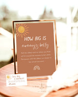 Sunshine Baby Shower Games | Gender Neutral Shower Bundle | Boho Rainbow Baby Shower | Terracotta Baby Shower Games | Editable Template | S2