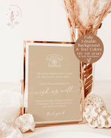 Telephone Guestbook Sign Template | Audio Guestbook Sign | Minimalist Terracotta Wedding Sign | Phone Guest Book | Leave A Message Sign | M9