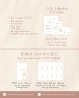 Bridal Shower Mimosa Bar Sign | Bridal Brunch Mimosa Bar | Mimosa Juice Tags | Mimosa Juice Labels | Minimalist Bridal Shower | B2