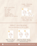 Guess How Many Are in the Jar Game | Sunshine Baby Shower | Boho Rainbow Baby Shower Game | Gender Neutral Baby Shower Game | S2