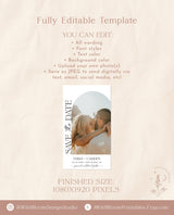 Modern Minimalist Save the Date | Electronic Save the Date | Digital Text Save the Date | Digital Save the Date | Editable Template | D1