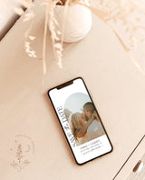 Modern Minimalist Save the Date | Electronic Save the Date | Digital Text Save the Date | Digital Save the Date | Editable Template | D1