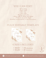 Boho Bridal Brunch Shower Welcome Sign | Pampas Grass Bridal Shower Welcome Poster | Brunch and Bubbly Sign | Boho Shower Welcome Sign | A2