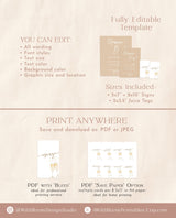 Baby Shower Mimosa Bar Sign | Gender Neutral Baby Shower | Beige Baby Shower Momosa Sign | Mimosa Juice Tags | Modern Bubbly Bar Sign | BM1