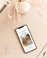 Electronic Save the Date | Digital Text Save the Date | Modern Minimalist Save the Date | Digital Save the Date | Editable Template | D1