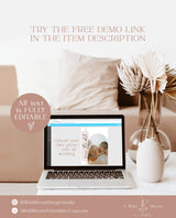 Modern Photo Save the Date Template | Minimalist Save the Date Template | Photo Save the Date | Boho Arch Save the Date Card | M9