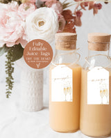 Bridal Shower Mimosa Bar Sign | Bridal Brunch Mimosa Bar | Mimosa Juice Tags | Mimosa Juice Labels | Minimalist Bridal Shower | B2