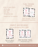 Space Cowgirl Bachelorette Party Invite | Disco Bachelorette Party | Bachelorette Itinerary | Let's Go Girls | Nashville Bachelorette | D2