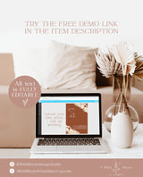 Boho Photo Save the Date | Save the Date | Terracotta Save the Date | Pampas Grass Save the Date | Editable Template | A4