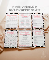 Disco Cowgirl Bachelorette Party Games | Space Cowgirl | Bachelorette Game Bundle | Nashville Bachelorette Party | Editable Template | D2